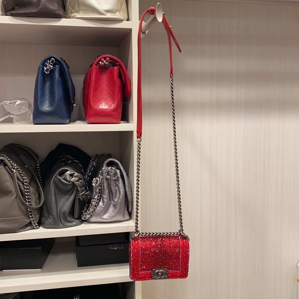 Swarovski ultra Mini Chanel Leboy Crossbody bag - Picture 10 of 10
